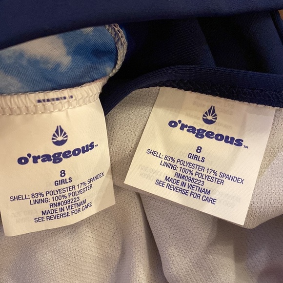 O’rageous red white & blue USA 🇺🇸 size 8 swimsuit bikini tie dye & stars​​ - Picture 8 of 9